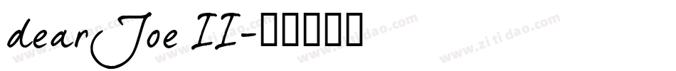 dearJoe II字体转换